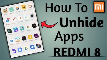 How To Unhide Apps On Redmi 8||App Ko Unhide kaise kare || Hindi ||