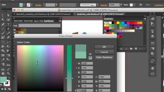 Adobe Illustrator CS6 Swatch Panel, Libraries, and Color Groups