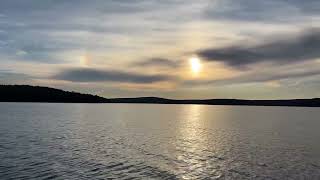 Lake Wallenpaupack in the Fall – Late Afternoon Beautiful Sky POCONOS PA