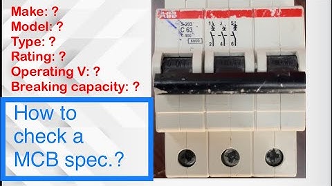 How do you read a nameplate on a circuit breaker?