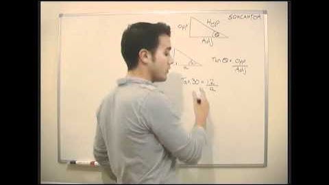 Math - Trigonometry - How to use Sin, Cos or Tan to find the length of a side.