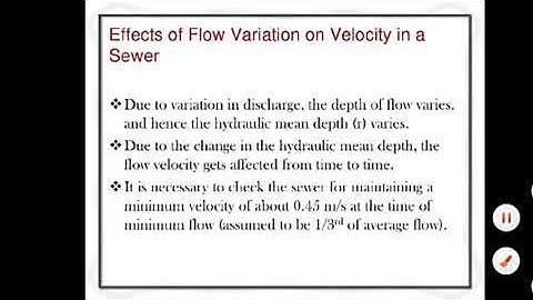 Sewer hydraulics Formula || Design of Sewers || Laying of Sewers