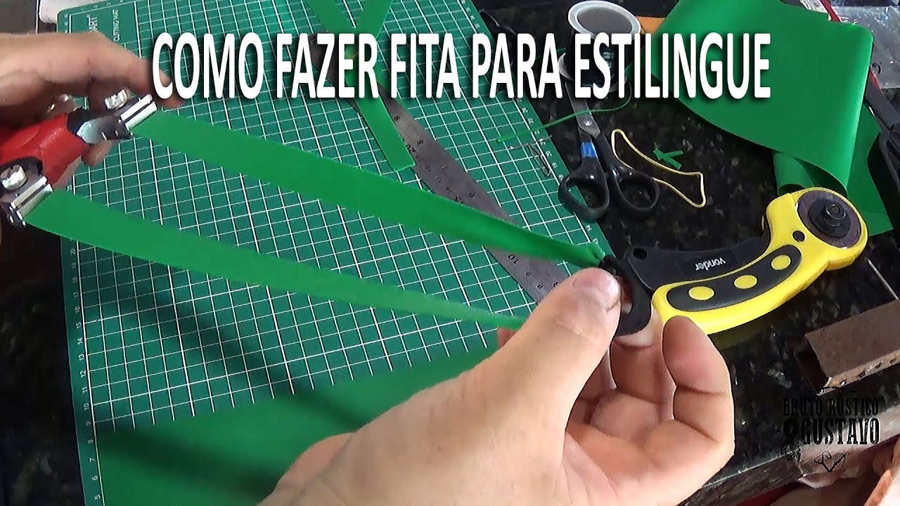COMO FAZER FITA PARA ESTILINGUE bodoque atiradeira