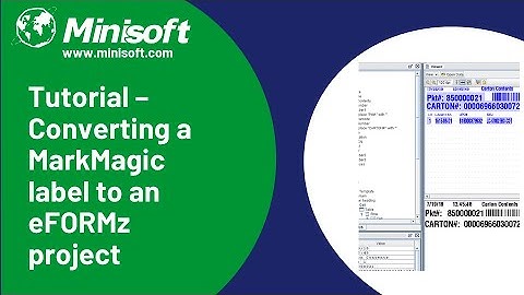 Tutorial –Converting a MarkMagic label to an eFORMz project