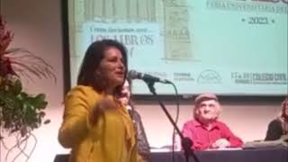 Irma Elvira Tamez García - La Viajera sin rumbo, en la presentación de mi libro Trece a la mesa