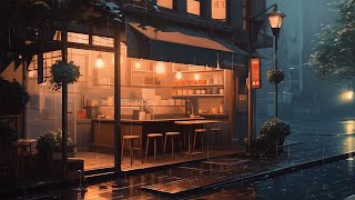 Cozy Coffee Shop in Rainy Night ~ lofi hip hop radio makes you feel peaceful ~ beats to relax/study