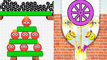 Hide Ball Brain Teaser & Draw To Smash Mix Gameplay MAX LEVEL