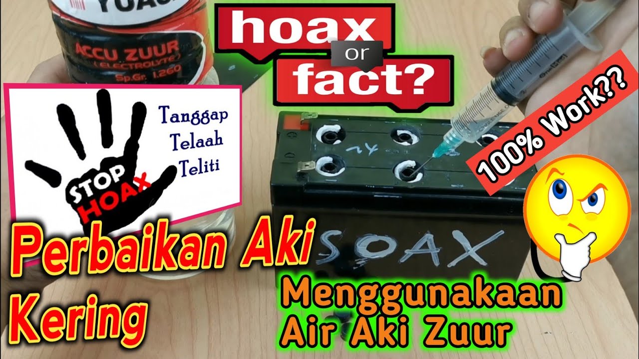 Cara Perbaiki Aki Kering || How to Repair Dry Battery