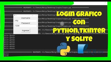 Login Grafico Hecho Con Python, Tkinter, Sqlite Part 1 #pythontutorial #sqlite #tk