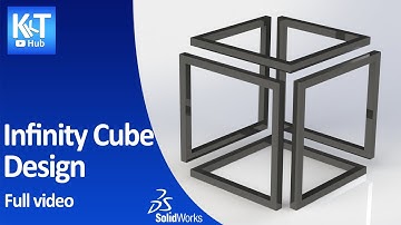 Solidworks 004 (Designing and rendering of an infinity cube,table base)