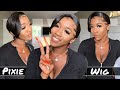 Grown & Sexy Pixie Cut WIG!😍 Super Easy Install ft. OmgHerHair