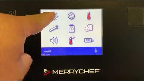 Changing Operating Modes and User Access Merrychef, high speed oven