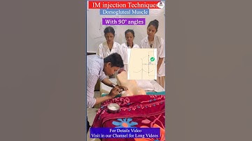Dorsogluteal Muscle Injection | IM injection Techniques | Health Sector #iminjection #injection