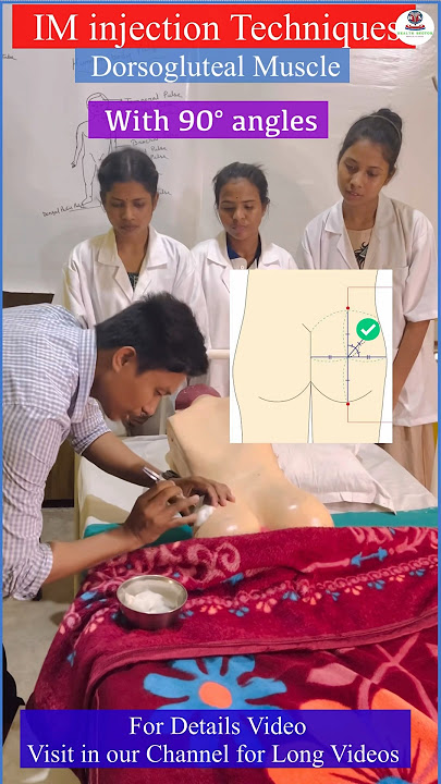 Dorsogluteal Muscle Injection | IM injection Techniques | Health Sector #iminjection #injection