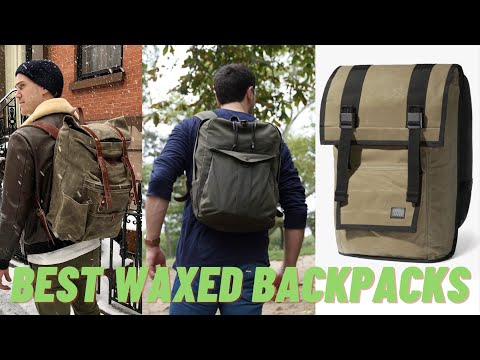 Waxed Canvas Trendy Backpacks, Vintage Canvas Rucksack