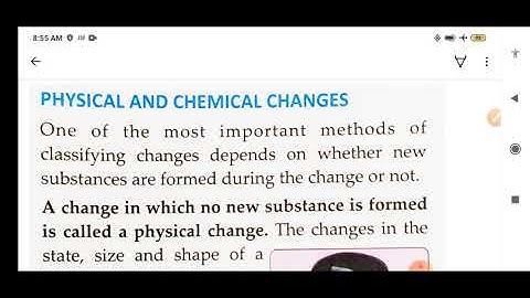 Class 6, Science, Ch.-6. Changes around Us, Final part -2., Physical and Chemical changes.