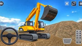 Construction Digger 3D - JCB Excavator Simulator Gameplay - Android Gameplay