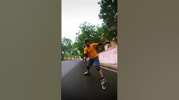 magic slide on downhill #skater #skating #inlineskating #indianskater #short #rollerblading