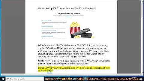 Set Up VPNCity on Amazon Fire TV or Amazon Fire Stick