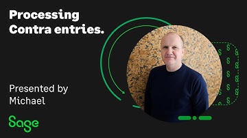 Sage 50 Accounts (UK) - Processing contra entries