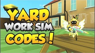 ALL *EXCLUSIVE* CODES!  | Yard Work Simulator