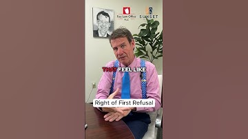 Right of First Refusal