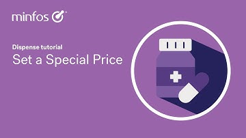 Set a Special Price in Minfos Dispense