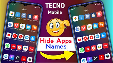 Tecno Phone Apps Name Hide Kaise Kare || How To Hide Apps Name In Tecno Phone || Hide All Apps Name