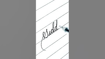writing a name "Siddhi" in cursive #shorts
