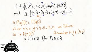 Math delivery composing functions using ordered pairs