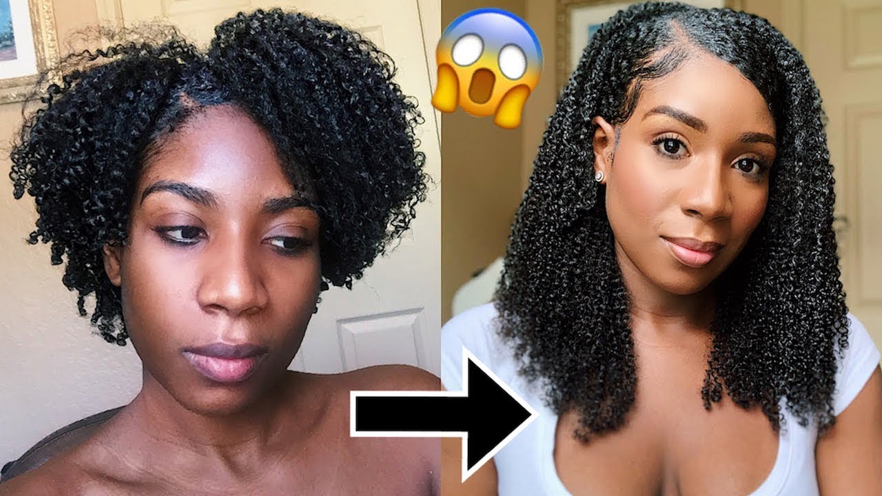 How To Get Long Natural Hair Fast In Mins Most Natural Clip Ins