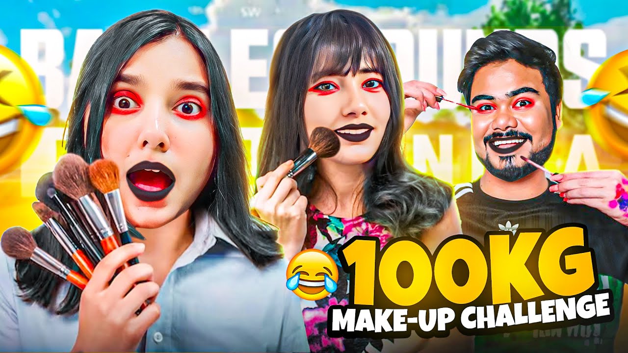 Breaking Beauty Records: 100kg Makeup Challenge! @AntaryamiGaming @HusnaYT @NinjaLio