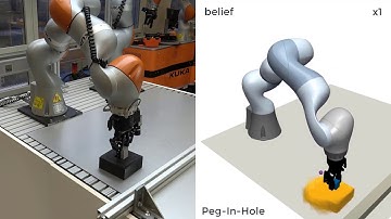 Controlling Contact-Rich Manipulation Under Partial Observability