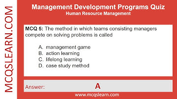Management Development Programs Quiz Question Answer PDF | Development Programs Class 9-12 Book App