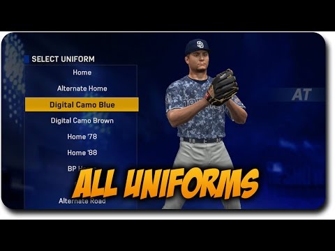 MLB 17 The Show ALL Uniforms Digital Camo 🔥 Unis 