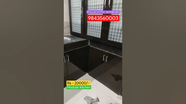 Rs 20000 PVC MODULAR KITCHEN #covai #homedecor #reels #reelstrending #pollachi #coimbatore #interior