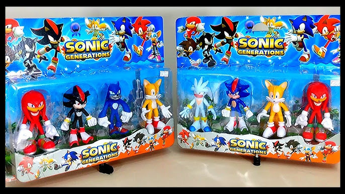 20 Bonecos SONIC 2 (O FILME), Coleção com Super Sonic, Miles Tails, Shadow,  Sonic Lobo, Knuckles 