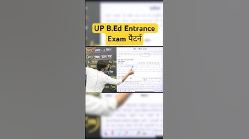 UP B Ed 2024 | UP B.Ed Entrance Exam Pattern #teachingbyrojgarwithankit