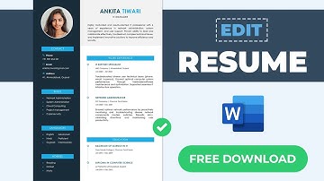 Hoe u uw cv in Word bewerkt | Gratis cv-sjabloon in Word | Modern cv-sjabloon