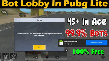 Pubg lite bot lobby Kaise lagaye - How to play bot lobby in pubg lite New Method 100% Free