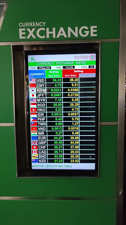 currency exchange rates in Thailand #shorts #currencyexchangerate #thailand