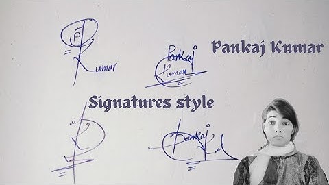 Pankaj Kumar Sign#easy  stylish signature#name signature with arooj