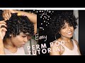 How I Wash &amp; Perm Rod My Natural Hair