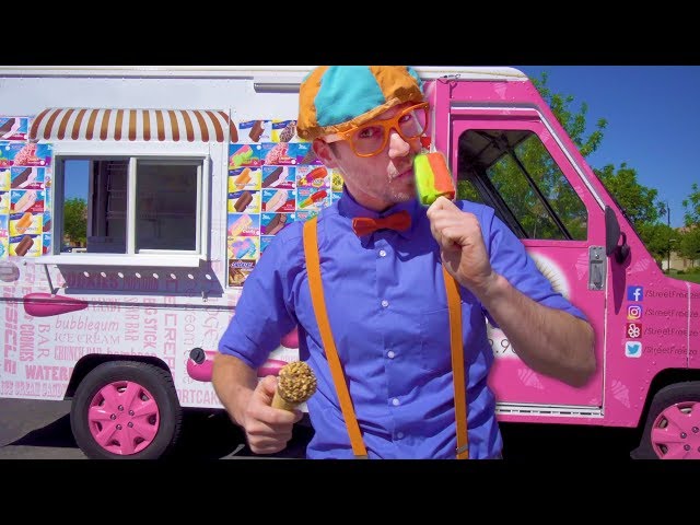 Blippi Visits an Ice Cream Truck | Math and Simple Addition for Children class=