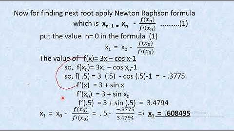 Questions II based on Newton Raphson method by Dr. Meena Tiwari