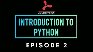 Python Basics and Hands-On by Acceleratron