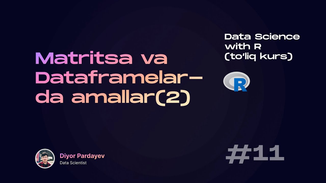 Matritsa va dataframelarda amallar(2)