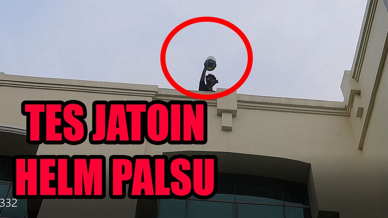 Eksperimen LEMPAR HELM dari LT4 | TES KETAHANAN HELM GM PALSU | GM ASLI VS PALSU part 2