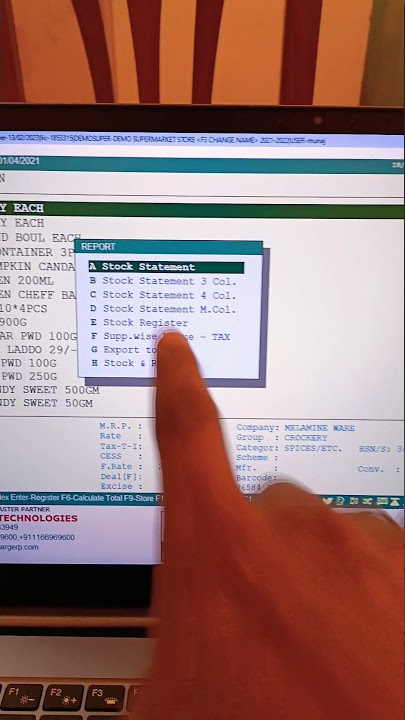 marg current stock pdf export step by step in hindi #margerp #billingsoftware #accountingsoftware