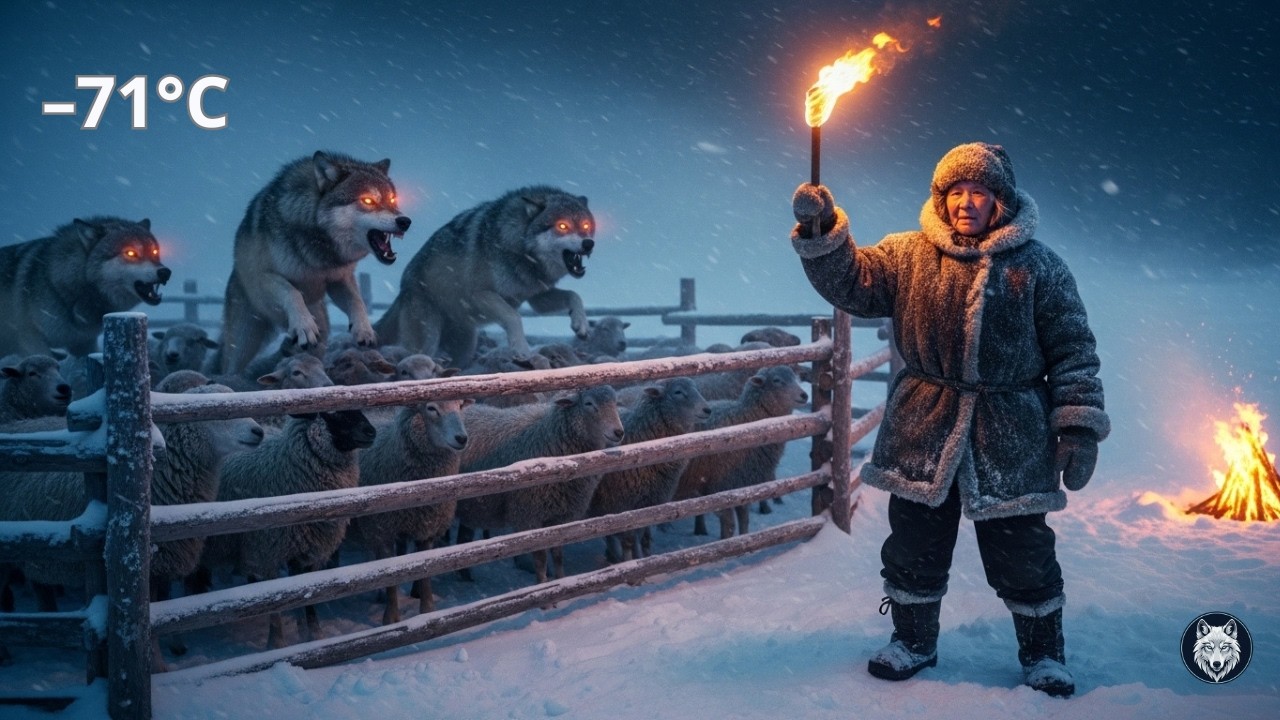 91-Year-Old Grandmother and Granddaughter Defend Their Sheep from Wolves in Yakutia